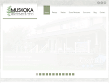 Tablet Screenshot of muskokaaluminum.com